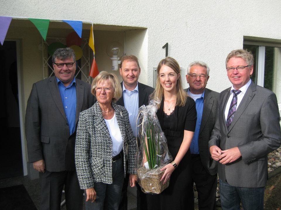 m Kreise der Brgermeister: V.l. Michael Mahlert, Roswita Schulte, Volker Berg, Ellen Demuth, Dieter Labonde, Werner Grber